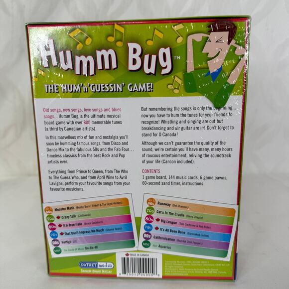 Outset Media Humm Bug: Canadian Edition The Hum 'N' Guessin' Game! SEALED - Picture 4 of 6